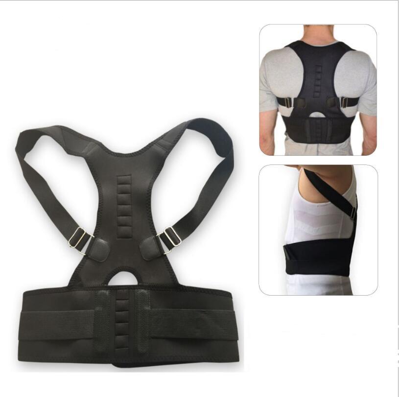Posture Support Spine Brace Corrector - Black & Beige, S-XXL