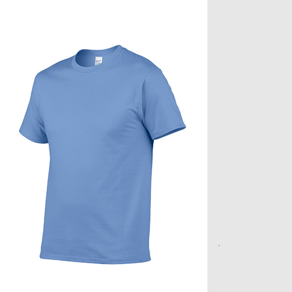 Solid Color Short Sleeve Men's Printed T-shirt Overalls