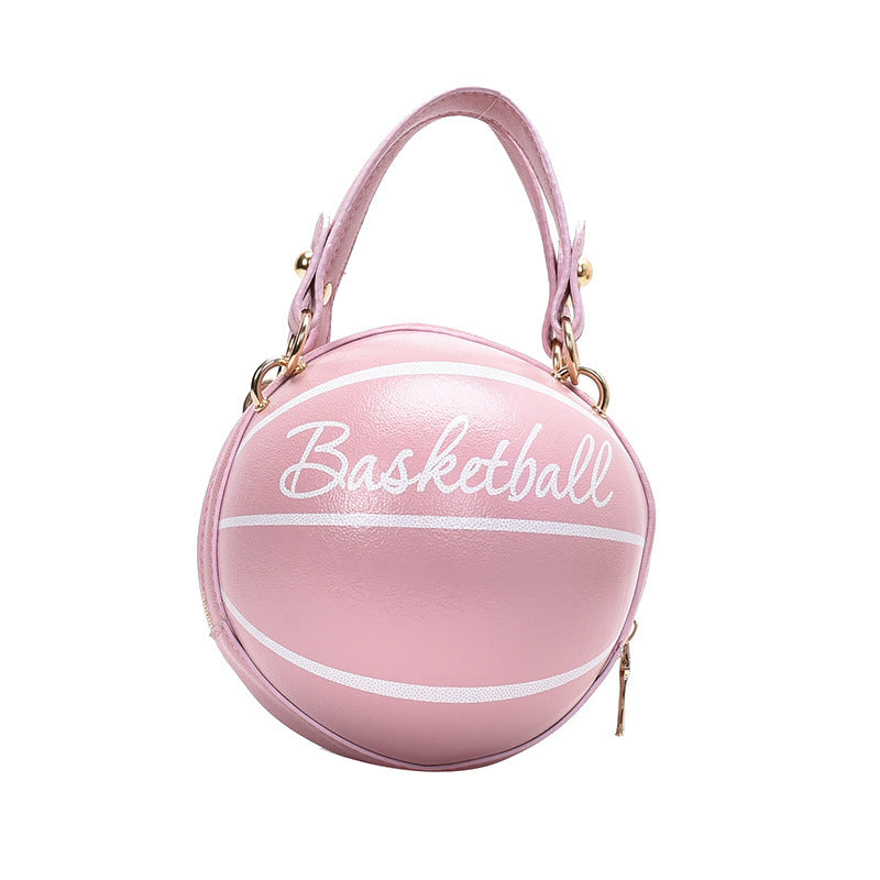 Sacs ronds personnalisés en polyuréthane avec fermeture éclair pour le basketball et le football féminin