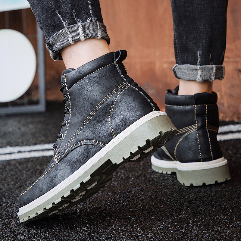 Casual English Style Martin Boots for Men