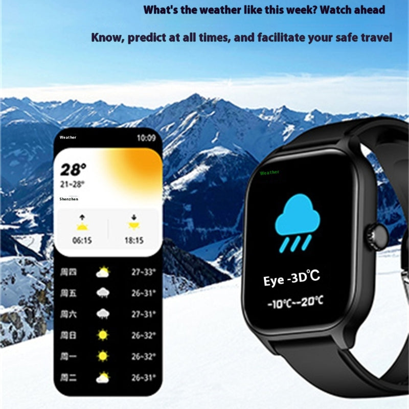 Montre Sportive Intelligente Bluetooth H9 avec Appel, Rappel de Message et Fonctionnalités GTS4