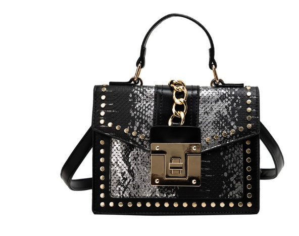 Alligator PU Women Shoulder Bag 21x15x9cm