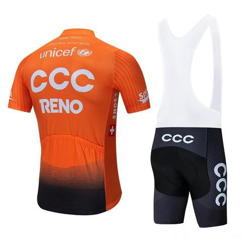 Ensemble cuissard à bretelles en polyester Reno Sportswear pour hommes
