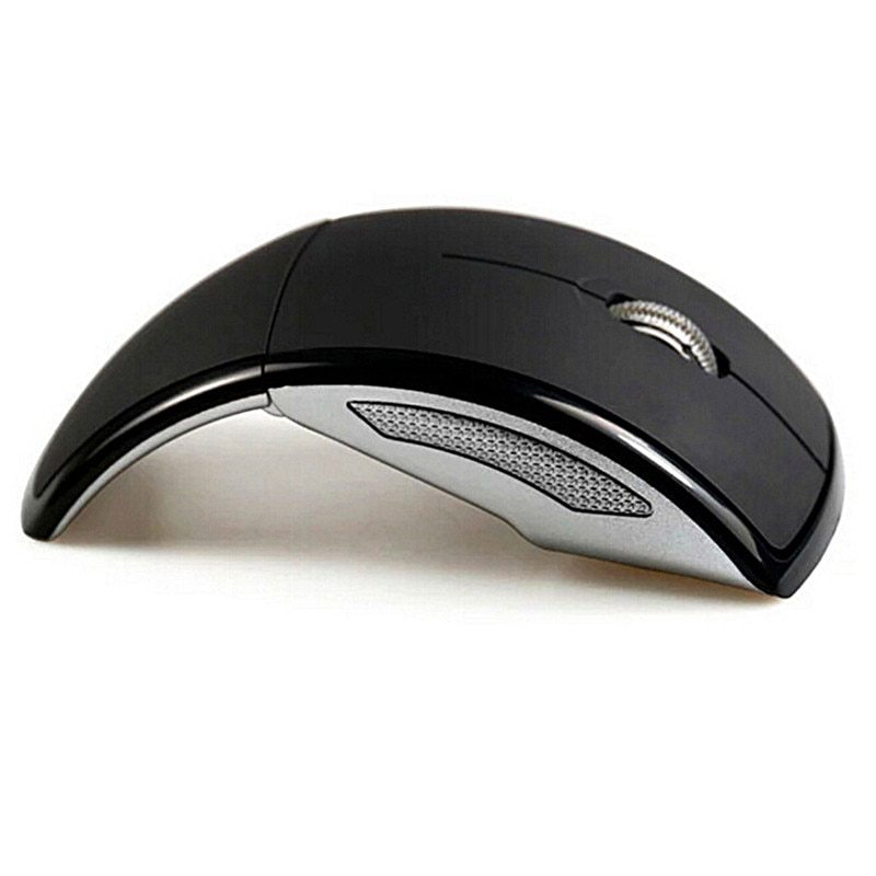 Souris sans fil pliable 2,4G avec 1600 DPI et portée de 10 m