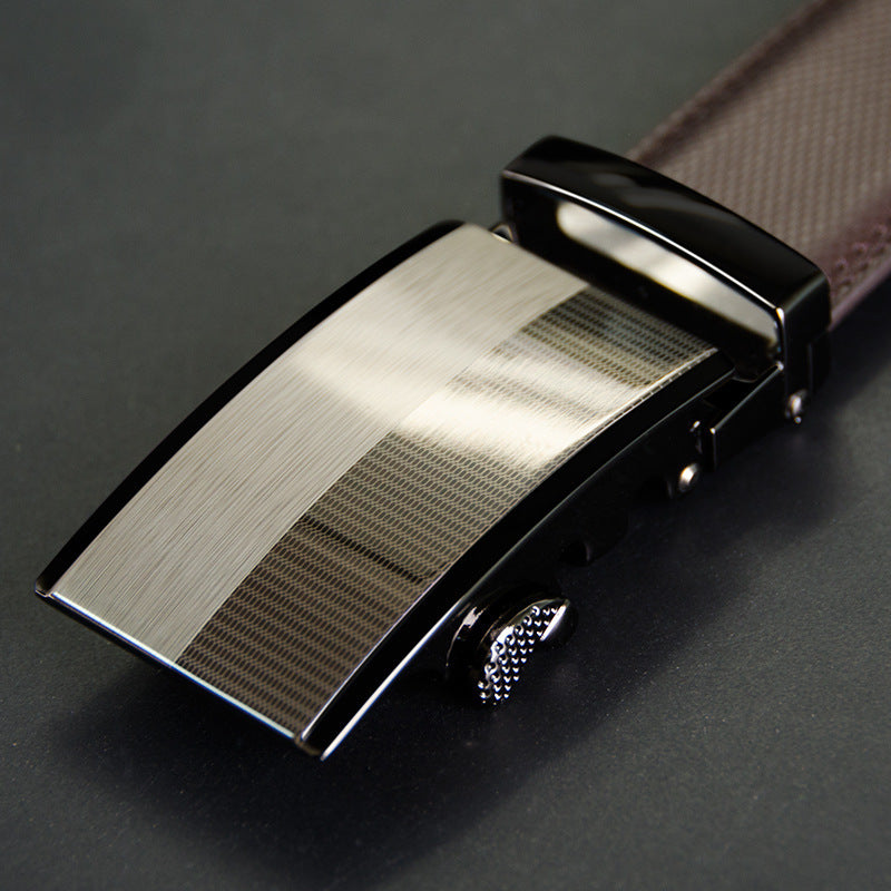 Men's two-layer cowhide belt belt