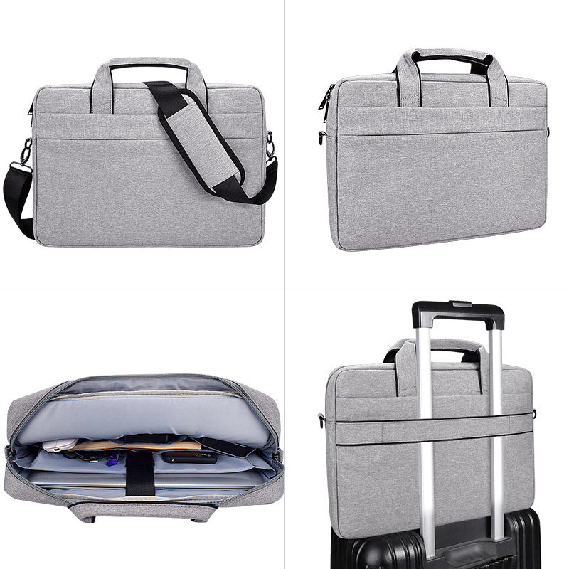 Sac à bandoulière pour ordinateur portable en tissu Oxford avec fermeture éclair