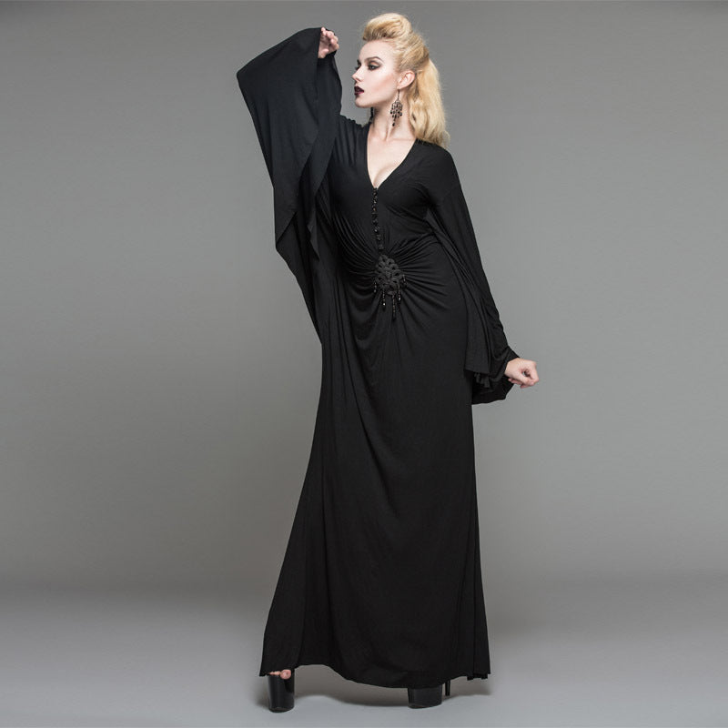 Robe trapèze taille haute coupe ajustée pour femme