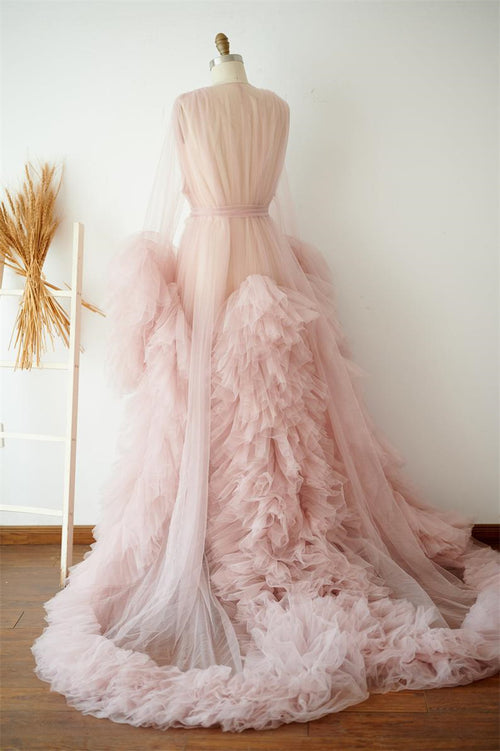 Robe longue de maternité en maille à la mode et au tempérament affirmé