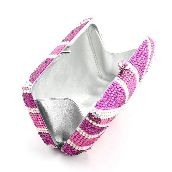 Luxury Full Diamond Crystal Rhinestone Clutch Bag 18CM