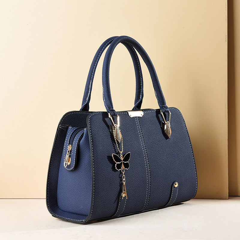 Large Capacity Lychee Pattern Women's Handbag