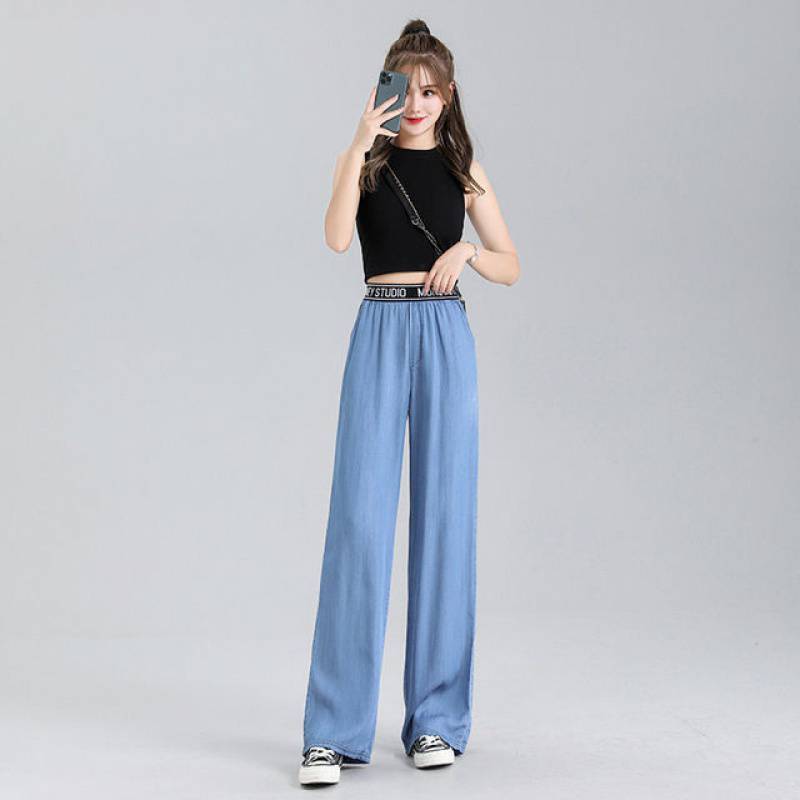 Loose Straight-Leg Wide-Leg Casual Cotton Pants