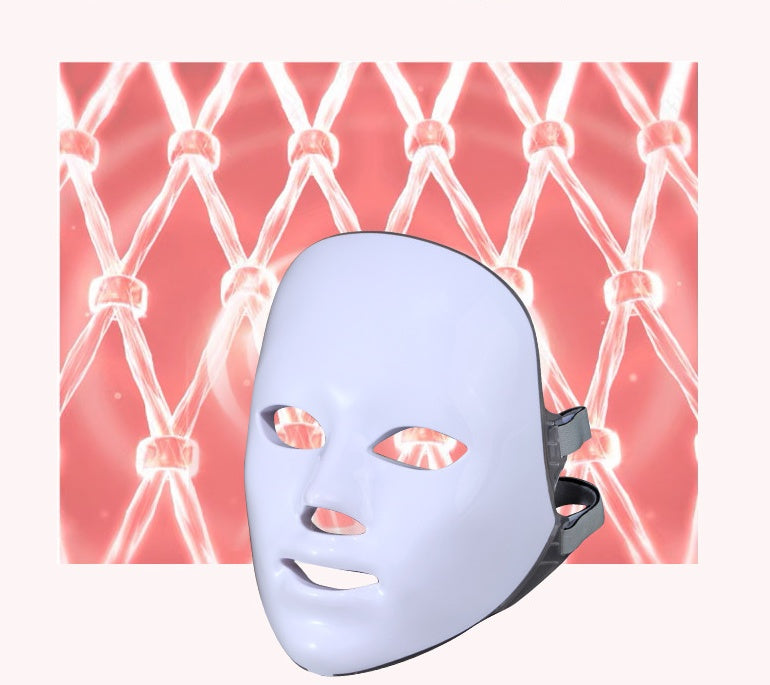 Photon IPL Skin Rejuvenation Instrument White Colorful LED Mask 25x20x16cm