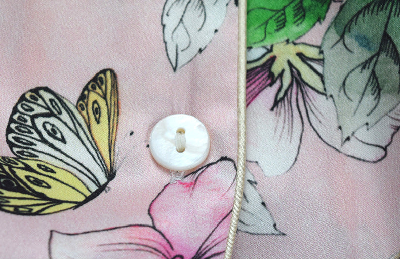 Silk Print Suit Plus Size European And American Homewear