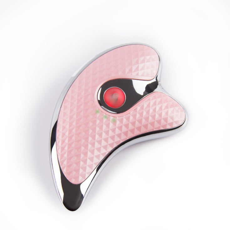 4-in-1 Face & Neck Guasha Massager with Red & Blue Light Therapy