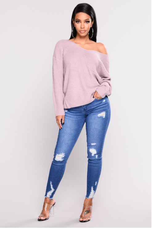 High Waist Stretch Slim Pencil Pants