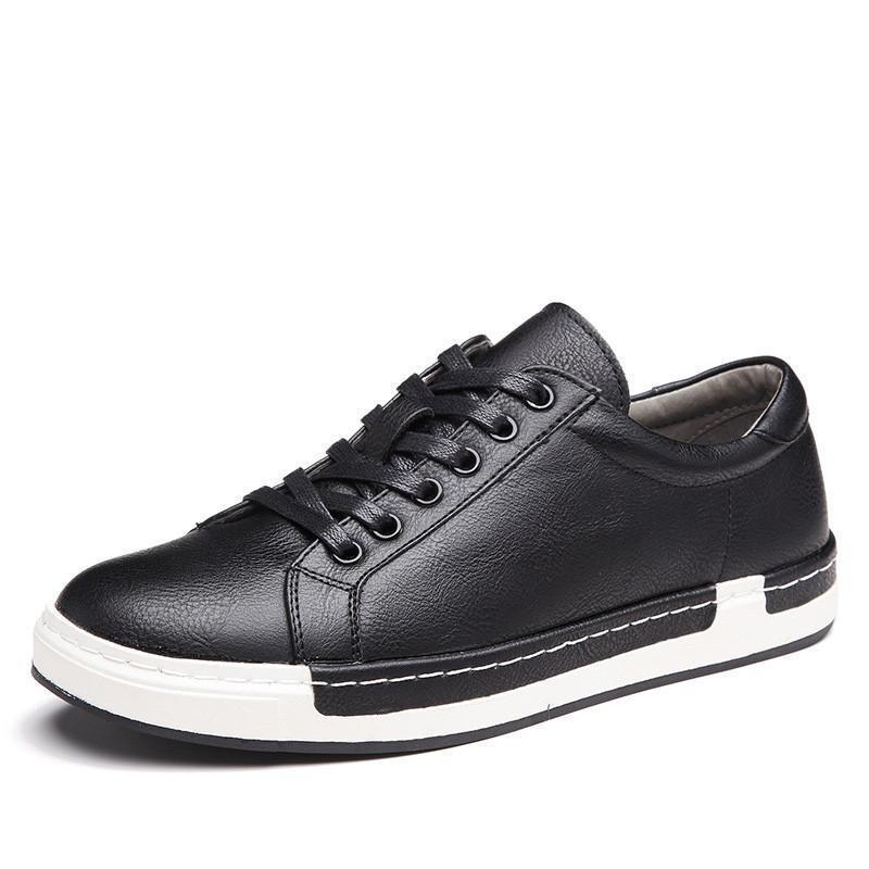 Handmade Men’s Flat Heel Rubber Sole Shoes