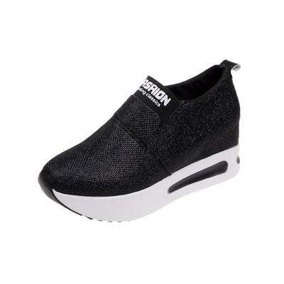 Baskets Femme Beige & Noir