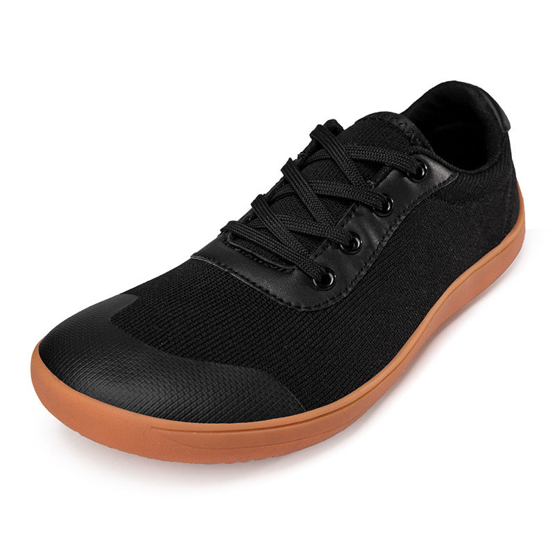 أحذية رجالية تسمح بمرور الهواء وغير قابلة للانزلاق بنعل عريض مقاس كبير