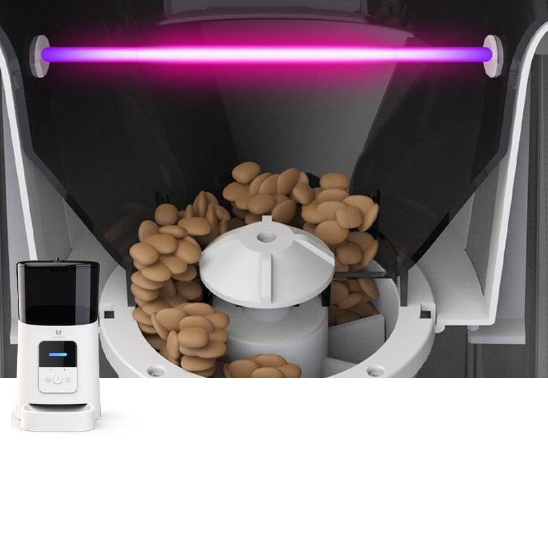 Smart Automatic Pet Feeder with WiFi – Black & White Options