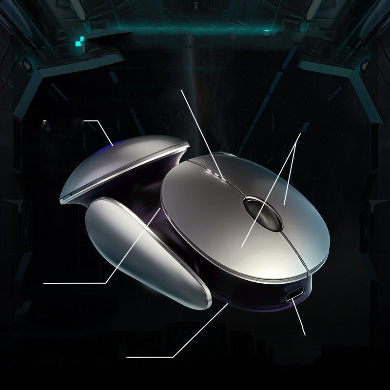 Bluetooth Wireless Three-Mode Mute Mouse USB Laptop Compatible