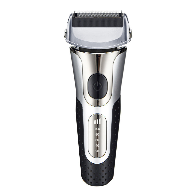 Rechargeable Men’s Reciprocating Three-Bit Floating Shaver with LED Display