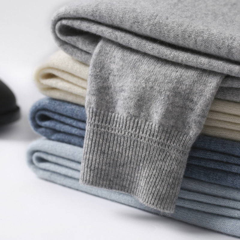 Fine needle worsted round neck all-match sweater