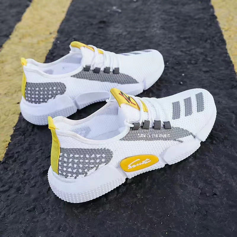 Spring & Autumn Canvas Sports Shoes with Letter Pattern