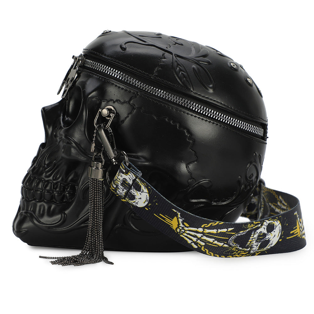 Skull Tassel Small PU Shoulder Bag
