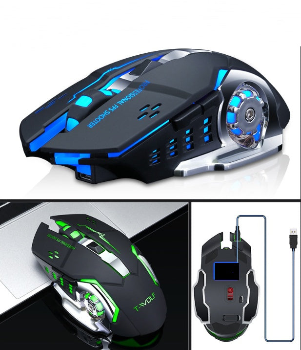Wireless Charging Mouse 2400DPI Silent Mute