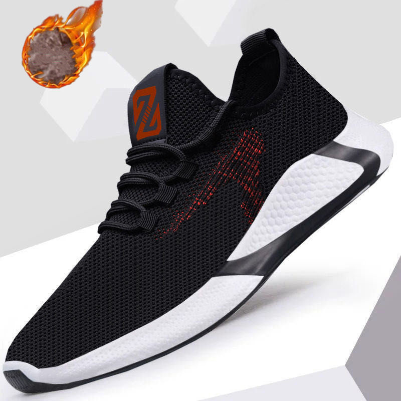 Chaussures de sport décontractées en velours grandes tailles pour hommes Automne Hiver