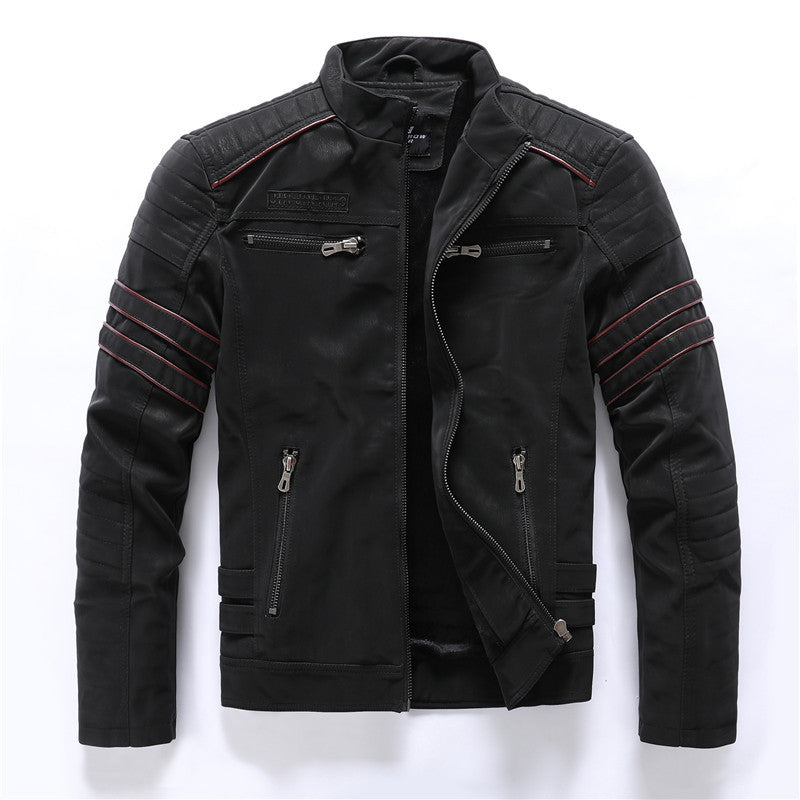 Men's Fashion PU Leather Jackets Coats