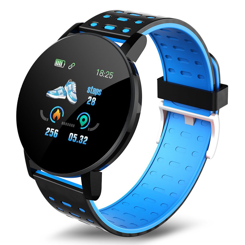 Montre Intelligente Bluetooth Écran LED 1,3 Pouce avec Moniteur de Fréquence Cardiaque et Rappel par Vibration
