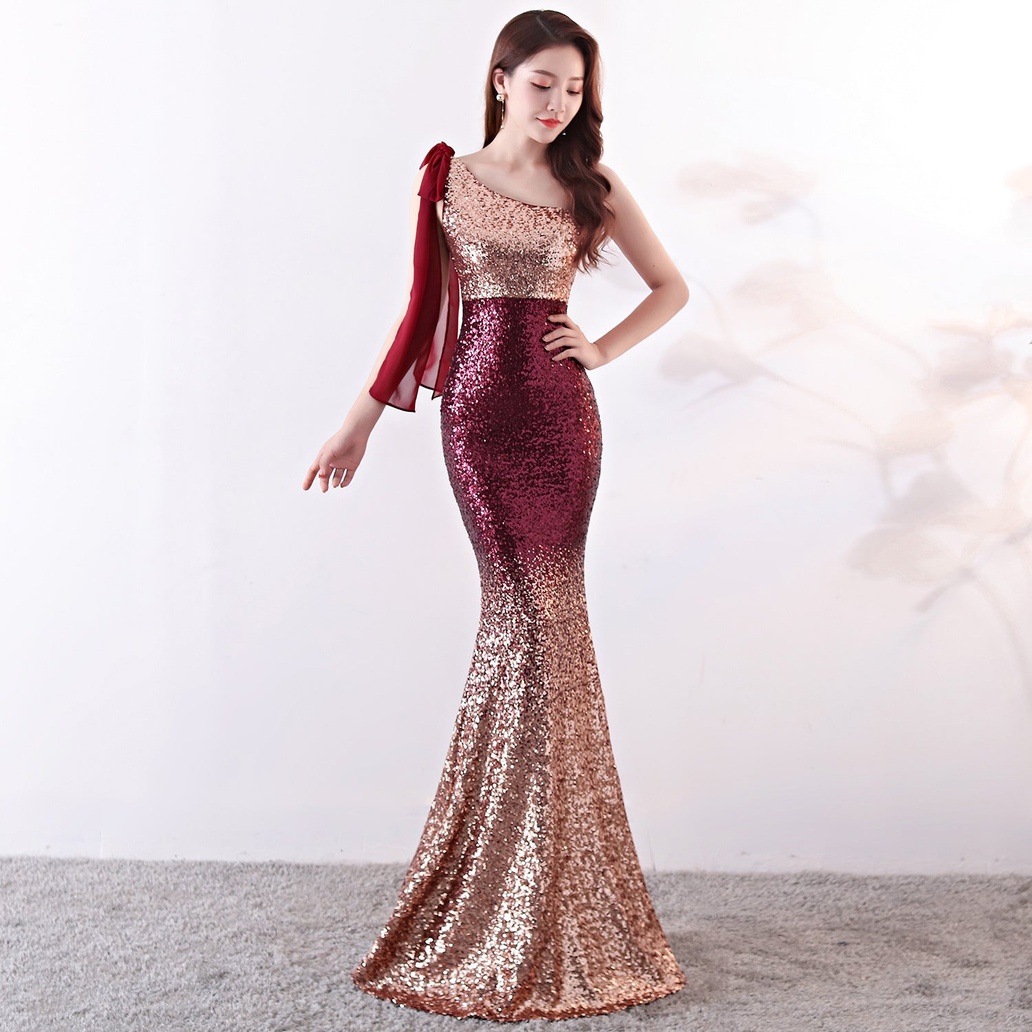 Long Slim Fit Party Banquet Dress