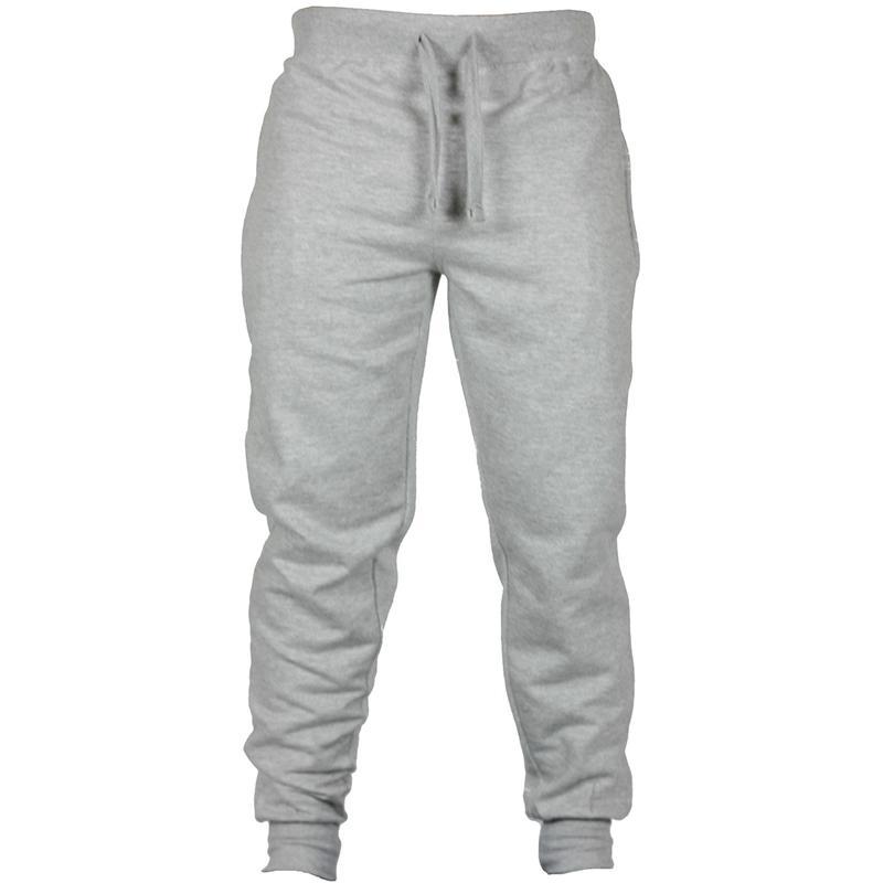 Pantalon décontracté polaire uni à cordon de serrage pour homme