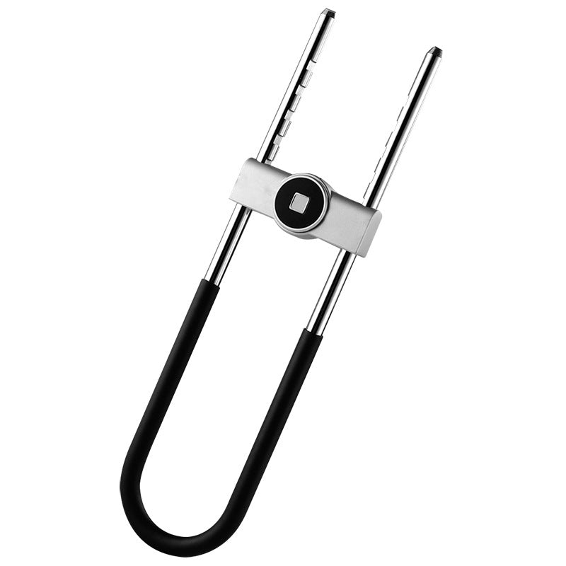 Smart Fingerprint U-Shaped Glass Door Lock Rechargeable