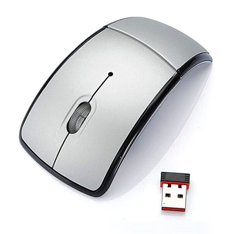 Souris sans fil pliable 2,4G avec 1600 DPI et portée de 10 m