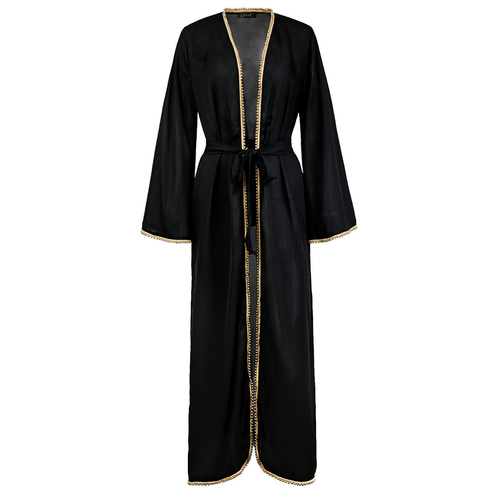 Robe cardigan bandage robe musulmane