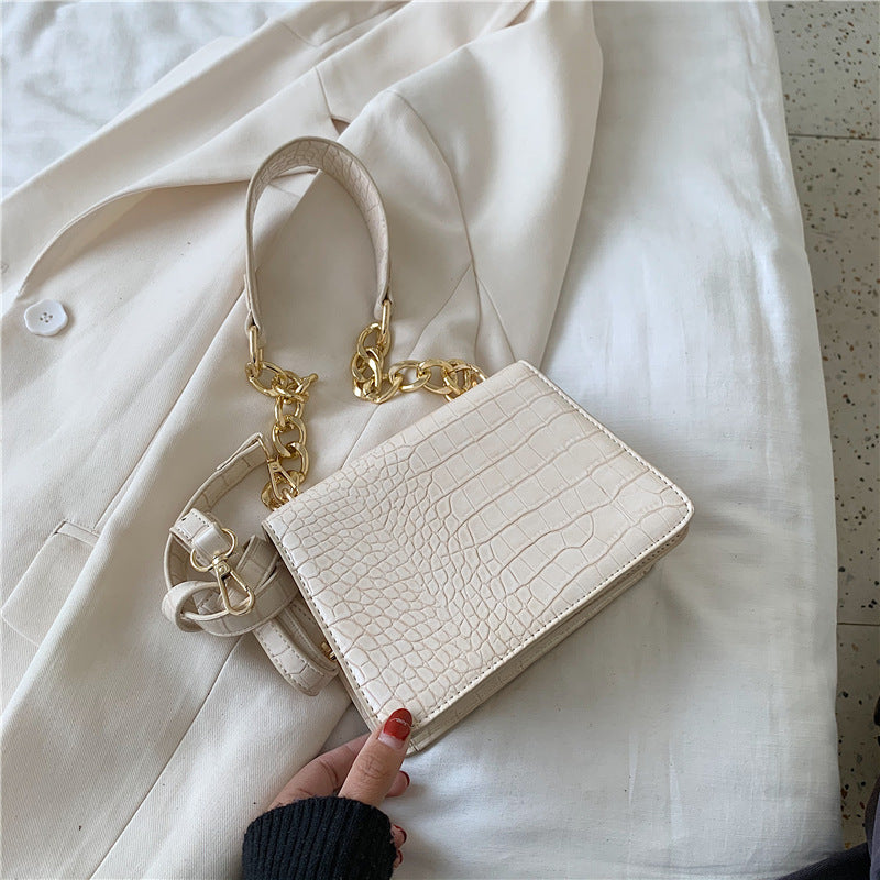 One Shoulder PU Crossbody Bag with Adjustable Strap