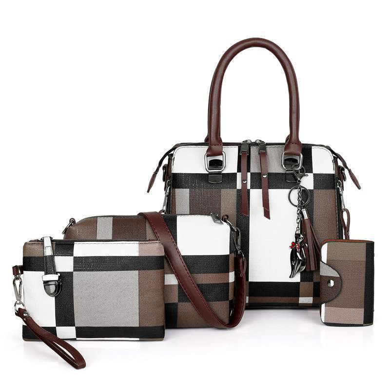Luxury Plaid Shoulder & Crossbody Handbags for Women