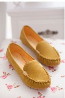 Spring and summer flat shoes Peas shoes casual women's shoes driving shoes Mom shoes a pedal