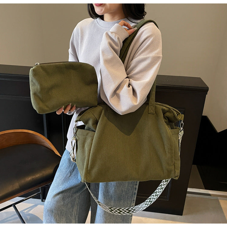 Simple Fashion One-shoulder Portable Canvas Bag
