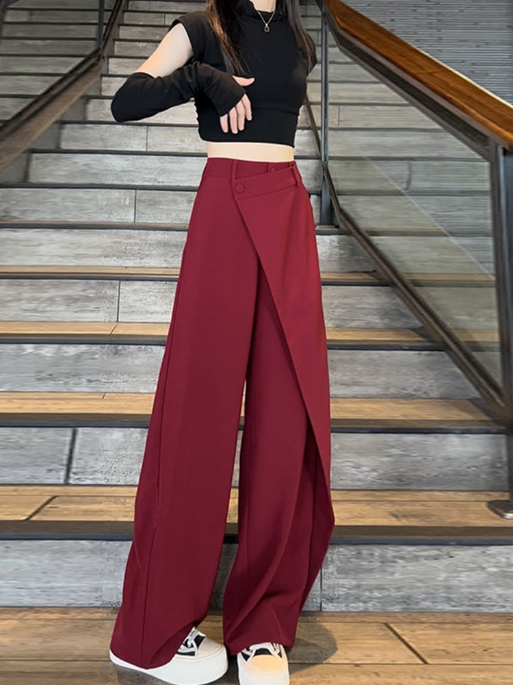 Plus Size Wide-Leg Autumn Trousers for Women