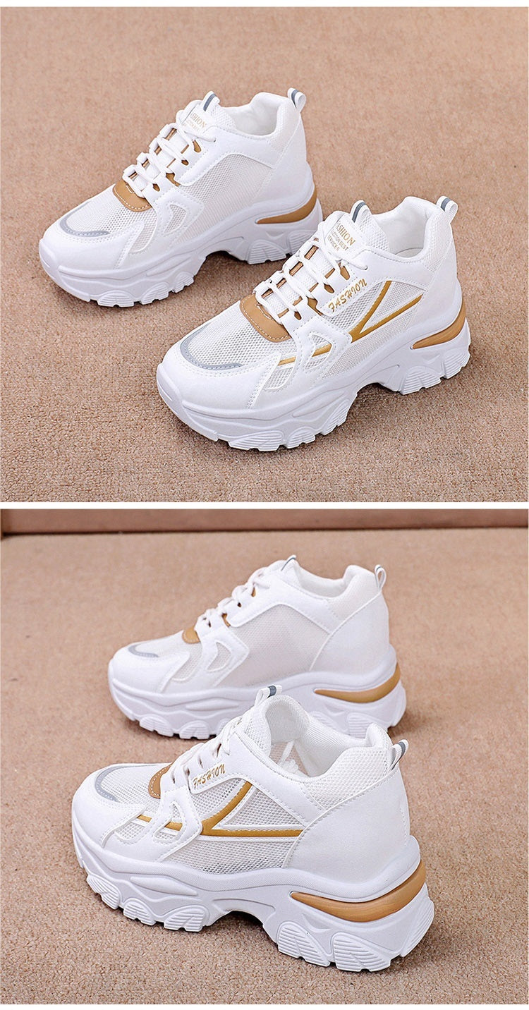 Chaussures de sport décontractées montantes à plateforme (style "Dad Shoes")