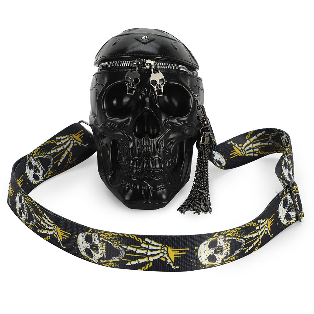 Skull Tassel Small PU Shoulder Bag