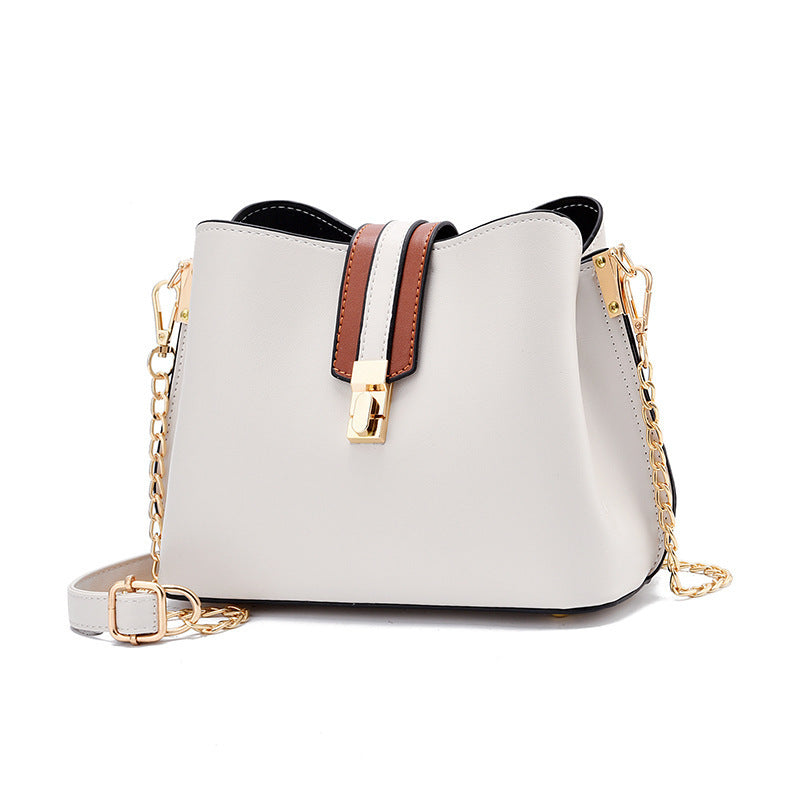 Simple portable ladies bucket bag