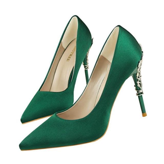 Chaussures de mariage élégantes à talon métallique imperméables 10 cm LAKESHI pour femmes