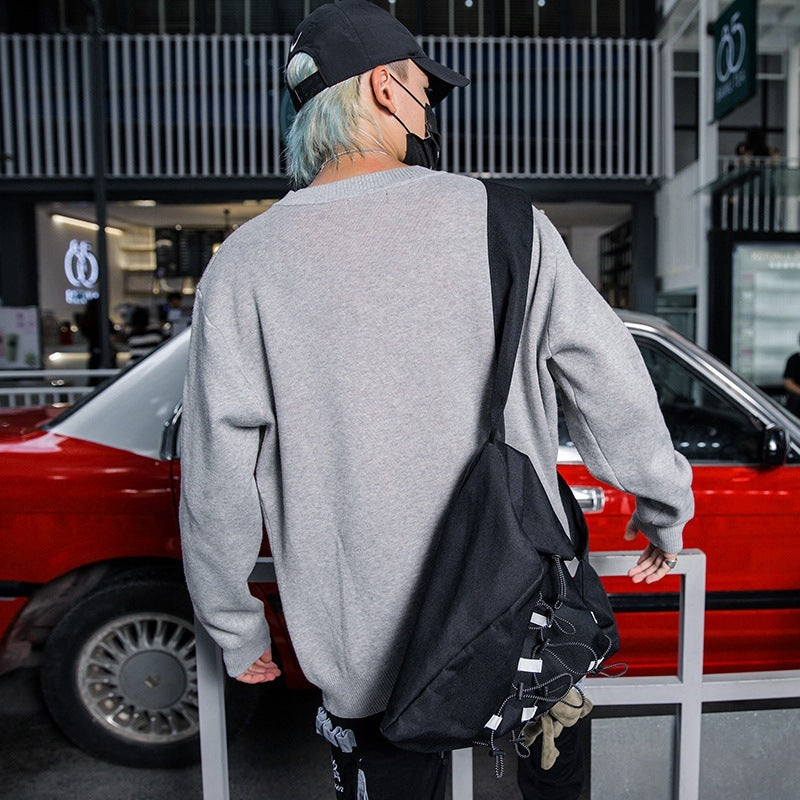 Graffiti Loose Polyester Sweater