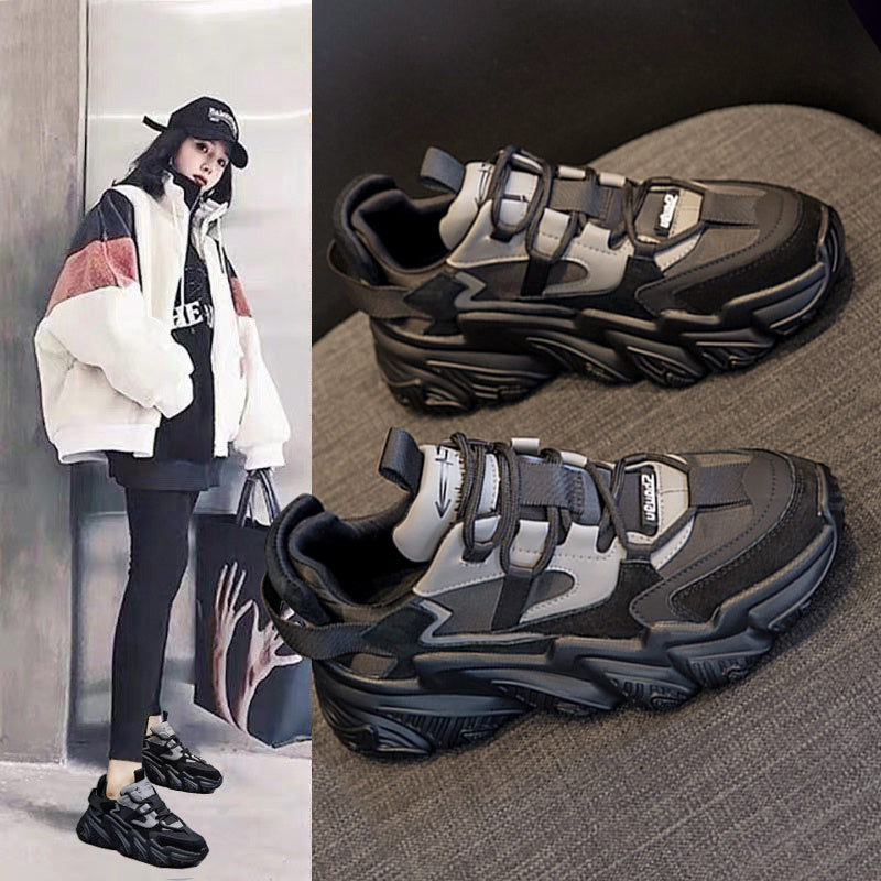 Chaussures de sport polyvalentes à semelles épaisses pour femme