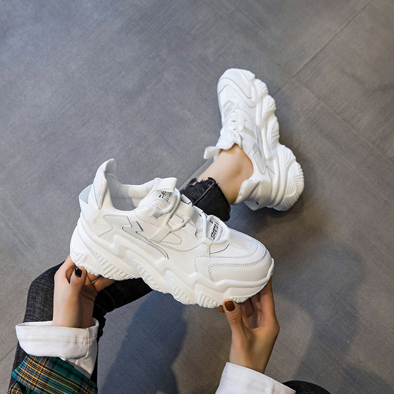 Chaussures de sport polyvalentes à semelles épaisses pour femme