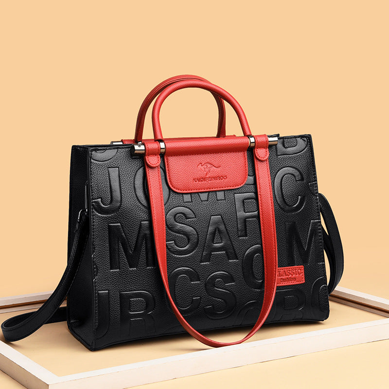 Sac à bandoulière imprimé de luxe grande capacité pour femme